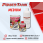 Kit Power Tank medio rosso trattamento ripara protegge per serbatoio benzina moto d epoca fino 20 / 25 litri elimina la ruggine