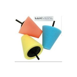 3 POWER ABRASIVE CONE WITH ABRASIVE PASTE AUTOSOL METAL POLISH CLEAN CLEANING POLISHING SPOKED RIMS MOTORCYCLE CAR TRUCK TIR ALL