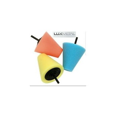 Set di 3 Coni Abrasivi Power con Pasta Abrasiva Autosol Metal Polish per Pulire e Lucidare Cerchi in Lega Moto, Auto, Camion, Ti