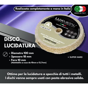 DISQUE "A" SISAL-COTON "SUPER DUR" DIAMÈTRE 100 MM