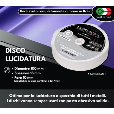 DISCO "C" COTONE "SUPER SOFT" DIAMETRO 100 MM