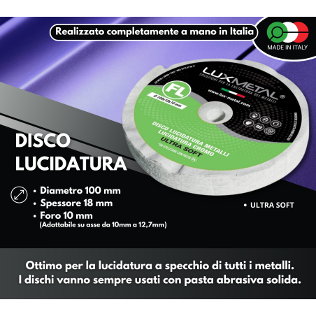 DISQUE "FL" FLANELLE "ULTRA DOUX" DIAMÈTRE 100 MM