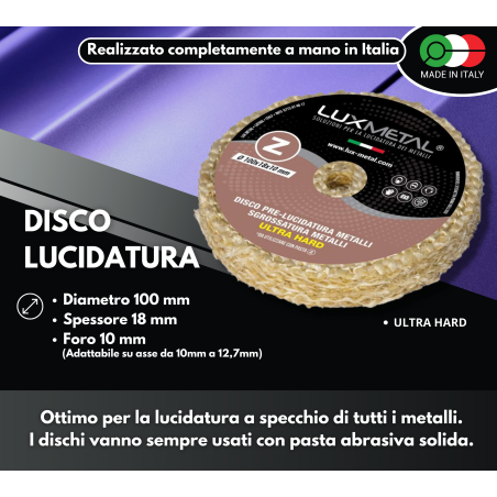 DISQUE "Z" PUR SISAL "ULTRA DUR" DIAMÈTRE 100 MM