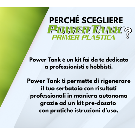 Power Tank Primer Plastica medium 360 Grammi trattamento serbatoio - KIT MEDIO -