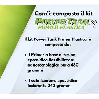 Power Tank Primer Plastica medium  360 Grammi trattamento serbatoio - KIT MEDIO - 