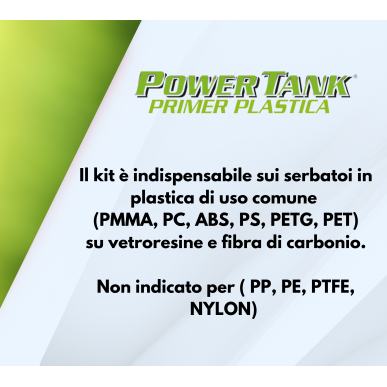 Power Tank Primer Plastica medium  360 Grammi trattamento serbatoio - KIT MEDIO - 