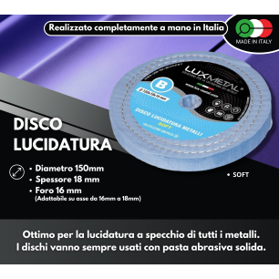 DISCO "B" COTONE TRAPUNTATO "SOFT" DIAMETRO 150 MM
