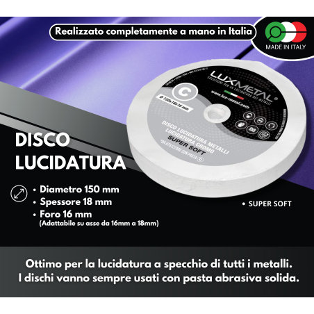 DISCO "C" COTONE "SUPER SOFT" DIAMETRO 150 MM