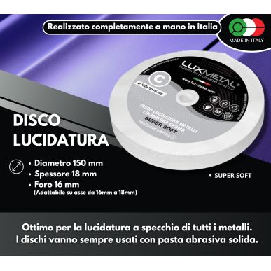 DISCO "C" COTONE "SUPER SOFT" DIAMETRO 150 MM