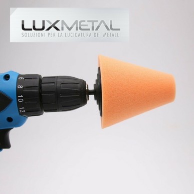 Set di 3 Coni Lucidanti per Cromature, Alluminio, Acciaio Inox, Bronzo, Ottone e Rame con Pasta Abrasiva Autosol Metal Polish