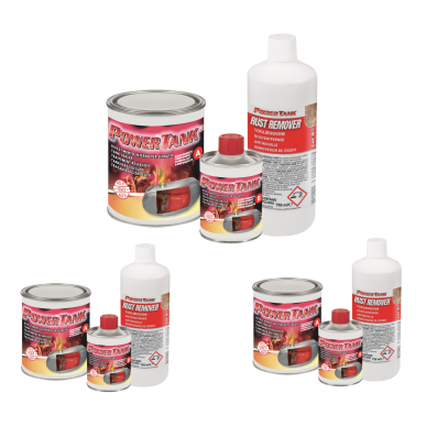 POWER TANK - Trattamento Serbatoio Auto 3 x 50/55 Litri Kit Grande Big 1,3 kg per interno Serbatoi