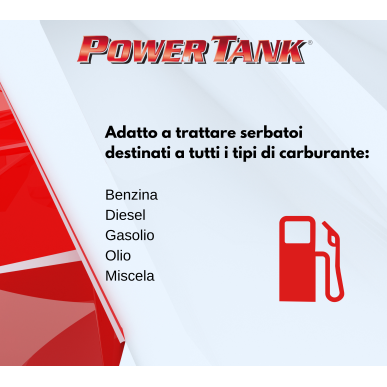 Power Tank Small Rosso Kit trattamento ripara serbatoio piccolo arrugginito per moto vespa scooter ciclomotore motorino max 10 l
