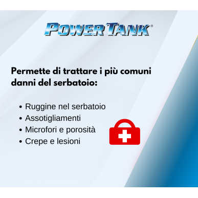 Power Tank Small Bianco Ceramico Kit trattamento ripara serbatoio piccolo arrugginito per moto vespa scooter ciclomotore motorin