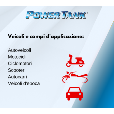Power Tank Small Bianco Ceramico Kit trattamento ripara serbatoio piccolo arrugginito per moto vespa scooter ciclomotore motorin
