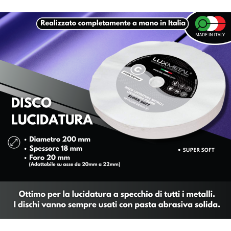 DISCO "C" COTONE "SUPER SOFT" DIAMETRO 200 MM