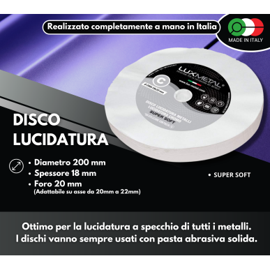 DISCO "C" COTONE "SUPER SOFT" DIAMETRO 200 MM