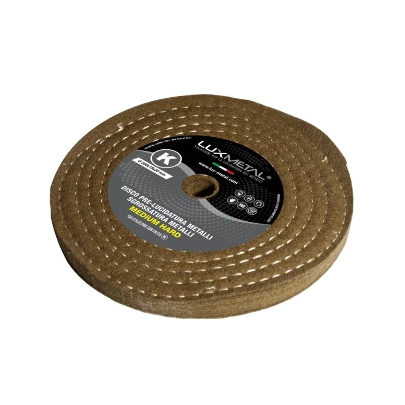 DISC "K" QUILTED WOOL "MEDIUM HARD" DIAMETER 100MM