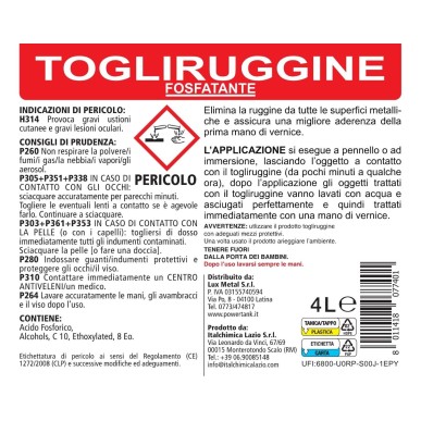 2 Togli Ruggine 4000ml 