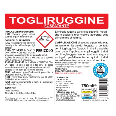 3 Togli Ruggine 750 ml 