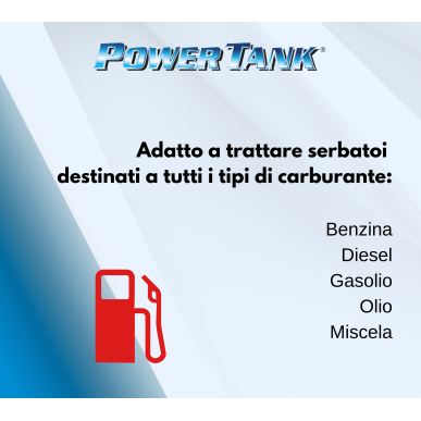 Power Tank Big bianco ceramico trattamento bonifica per serbatoio con ruggine auto kit grande l' unica originale lux metal 