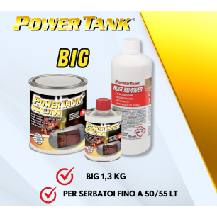 Traitement de récupération de réservoir Power Tank Big Gum avec kit de rouille pour grandes voitures, le seul Lux Metal original