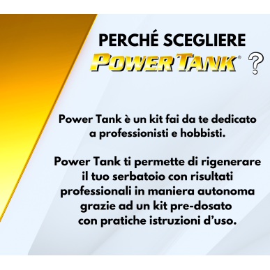Power Tank Medium Gum trattamento bonifica per serbatoio con ruggine da moto kit medio l' unica originale lux metal 