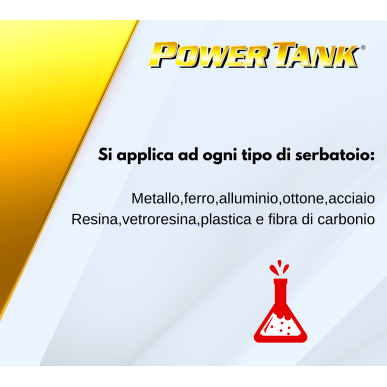 Power Tank Medium Gum trattamento bonifica per serbatoio con ruggine da moto kit medio l' unica originale lux metal 