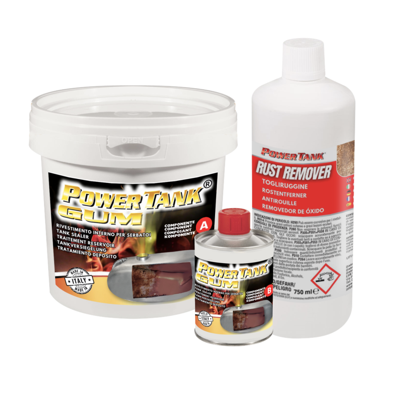 Power Tank Very Big GUM 2.5 kg Tank Sealer treatment kit for tank with rust from motorcycle car tractor truck the only original Power Tank Very Big GUM 2.5 kg Tank Sealer treatment kit for tank with rust from motorcycle car tractor truck the only original