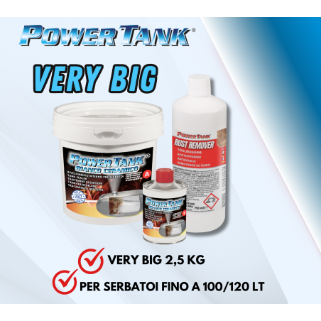 Power Tank Very Big BLANCO Ceramic 2,5 kg kit de tratamiento