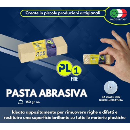 "PL1" PASTA PARA PULIR PLÁSTICO "FINA" 150 GR
