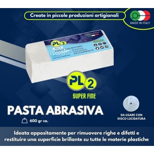 "PL2" PÂTE DE POLISSAGE PLASTIQUE PLEXIGLASS POLYCARBONATE "SUPER FINE" 600 Gr