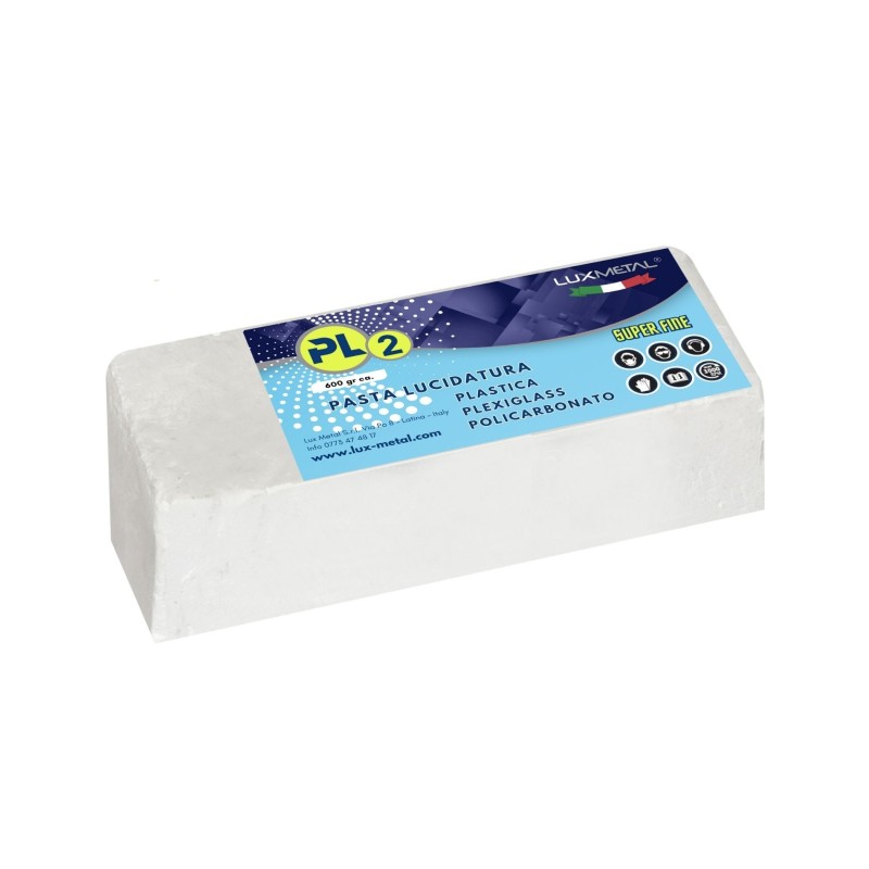 "PL2" PASTA DE PULIDO PLÁSTICO POLICARBONATO PLEXIGLASS "SUPER FINA" 600 Gr