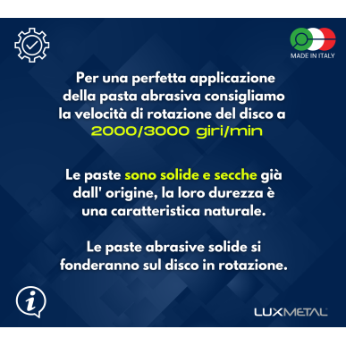 PASTA "PL3" LUCIDATURA  PLASTICA PLEXIGLASS POLICARBONATO "ULTRA FINE"  150 Gr