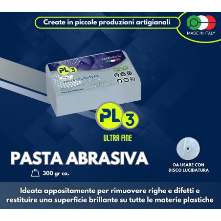 „PL3“ KUNSTSTOFF-POLIERPASTE PLEXIGLAS POLYCARBONAT „ULTRAFEIN“ 300 Gr
