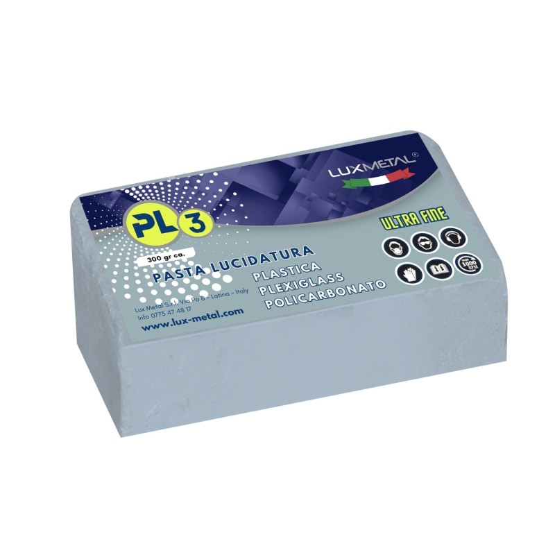 "PL3" PASTA DE PULIDO PLÁSTICO POLICARBONATO PLEXIGLASS "ULTRA FINA" 300 Gr