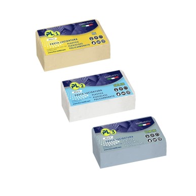 KIT PASTA ABRASIVA PL PER PLASTICA 3X300 GR - LUCIDA PLEXIGLASS PLASTICA POLICARBONATO
