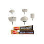 Stahl-Aluminium-Polierset, 2 Pilze, 2 Räder, 1 Zylinder, 6-mm-Schaftverbindung + Autosol-Metallpolitur, 75 Gramm, Polieren von C