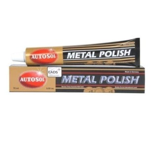 Autosol-Polierset für Chrom und Metall mit 2 Baumwollscheiben, 6-mm-Schaft