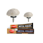Kit lucidatura cromo cromature & metalli metal polish autosol 2 funghi tondi cotone gambo 6 mm