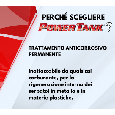POWER TANK - Trattamento Serbatoio Moto 3 x 20/25 Litri Kit Medio Medium 700 gr