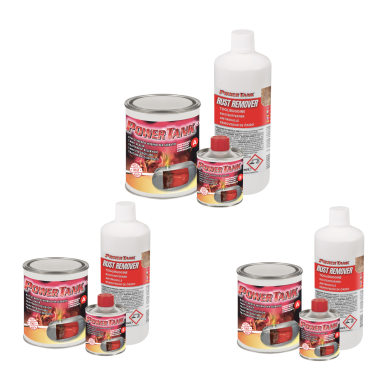 POWER TANK - Trattamento Serbatoio Moto 3 x 20/25 Litri Kit Medio Medium 700 gr