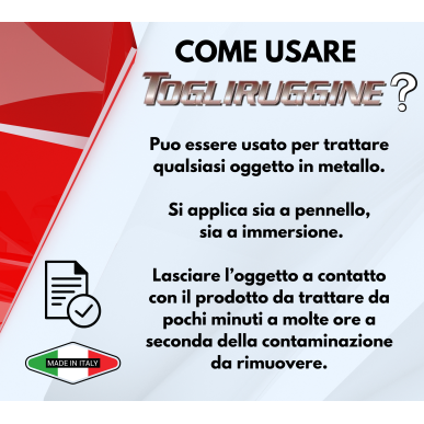Togli ruggine 375ml rimuove elimina la ruggine incrostazioni 