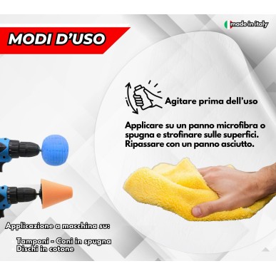 Metal Polish Lucidante Ultra Fine FL 250 gr Rimuovi graffi ossidazioni opacità cromature
