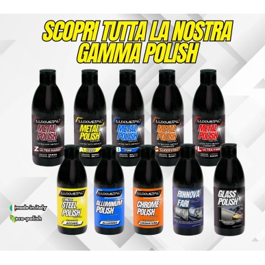 Kit 3 Polish Lucidante 250 gr Steel-Alluminium-Chrome 