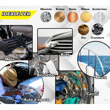 Kit 5 Metal Polish Lucidante 250 gr FL-A-B-C-Z