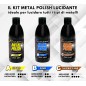 Kit 3 Metal Polish 250 gr A-B-C
