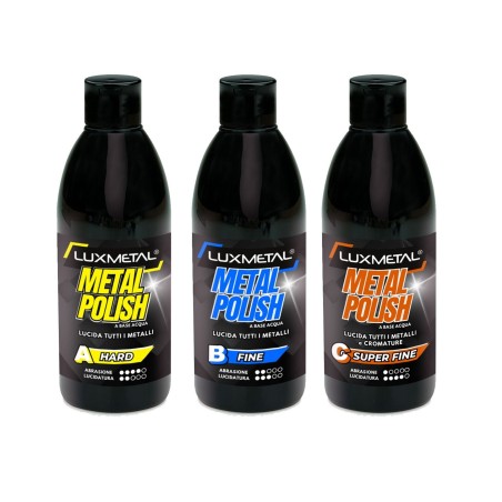 Kit 3 Metal Polish 250 gr A-B-C