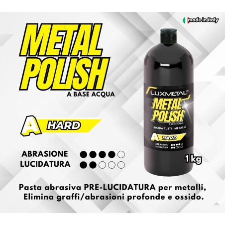 Metallpolitur Polierhart „A“ 1 KG Vorpolierende Schleifpaste für Metalle