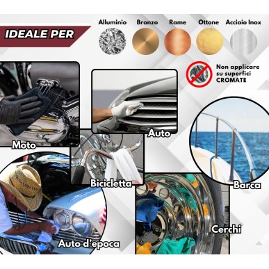 Metal Polish Lucidante Ultra Hard Z 1KG Pasta abrasiva pre-lucidatura abrasioni molto profonde