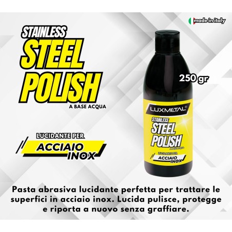 Stainless Steel Polish 250gr avec Balle de Polissage.